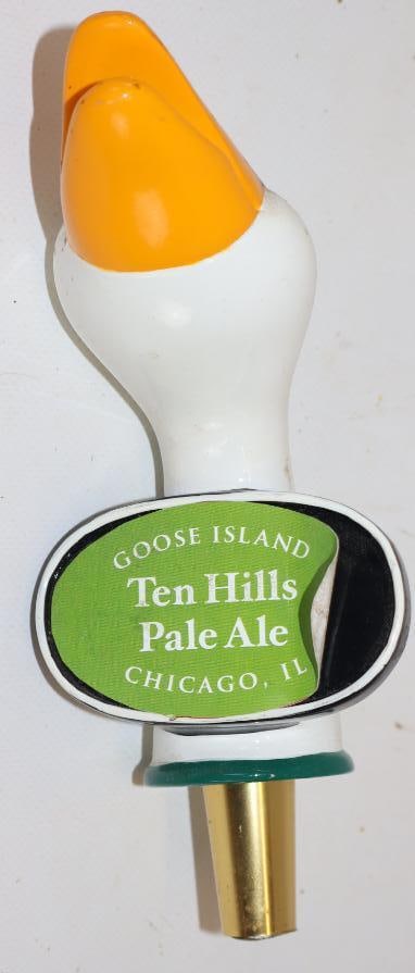 Goose Island Ten Hills Pale Ale Goose Neck Shaped Advertising Beer Tap: 3" x 3.5" x 6.5"