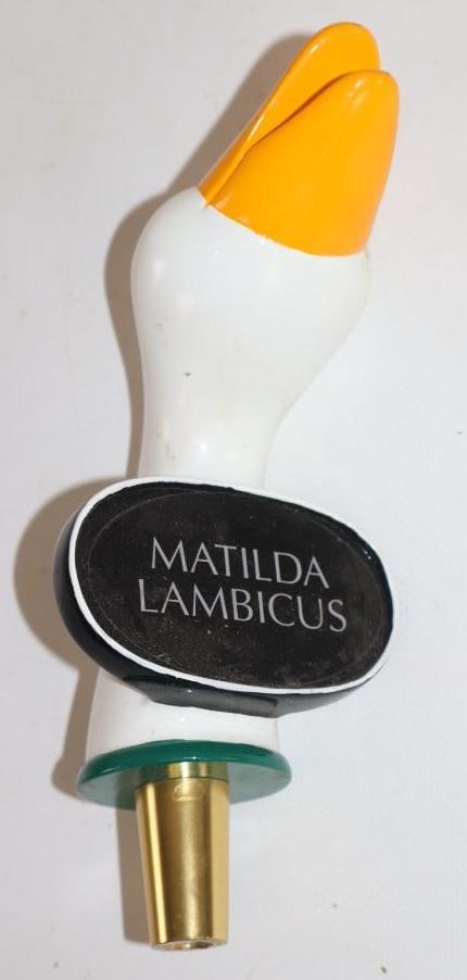 Goose Island Matilda Lambicus Goose Neck Shaped Advertising Beer Tap: 3" x 3.5" x 6.5"