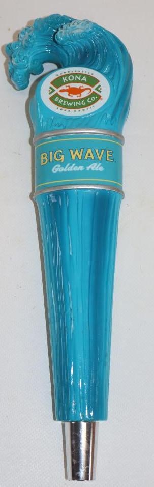 Kona Big Wave Golden Ale Advertising Beer Tap: 2.5" x 1.5" x 11"