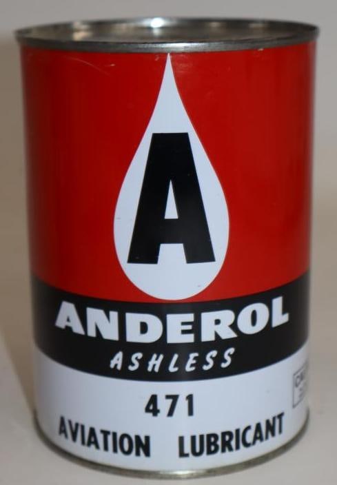 Anderol Ashless Aviation One Quart Metal Oil Can (1 of 4)