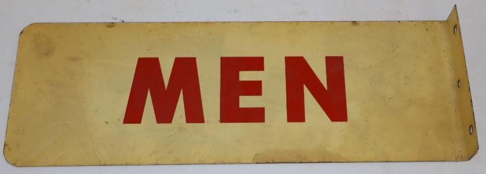 Men's Restroom Gas Station Flange Sign (1 of 3)