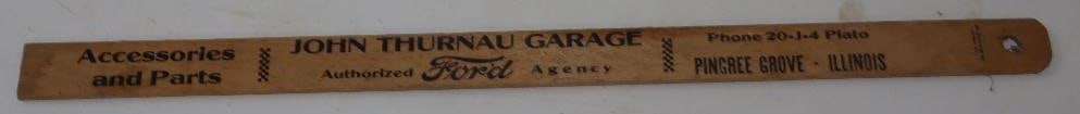 John Thurnau Ford Garage Fuel Measuring Stick: 17" x 1"