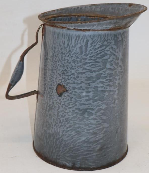 1 Gallon Porcelain Granite Wear Pour Can: 6.5" x 7.5" x 9.5"