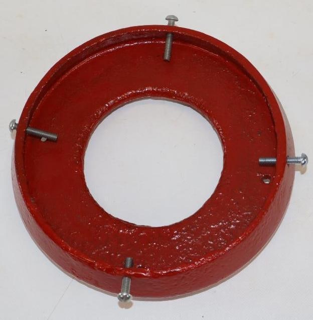 Gas Pump Ring Globe Holder: 9" x 9" x 2" has been repainted