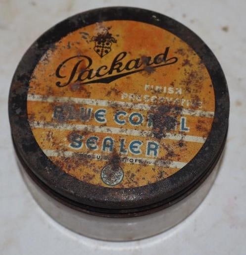 Packard Blue Coral Wax Sealer Jar: 3" x 3" x 1.75"