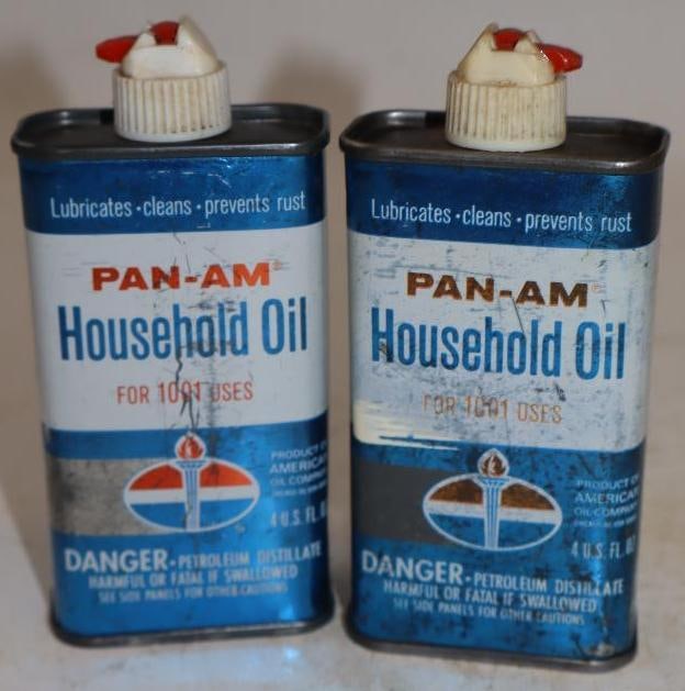 Group of 2 Pan-Am Household Oiler Cans (1 of 2)