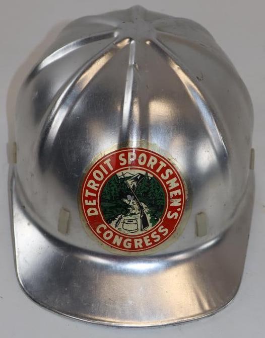 Detroit Sportsmen's Congress Aluminum Safety Hardhat: 8" x 11" x 5"