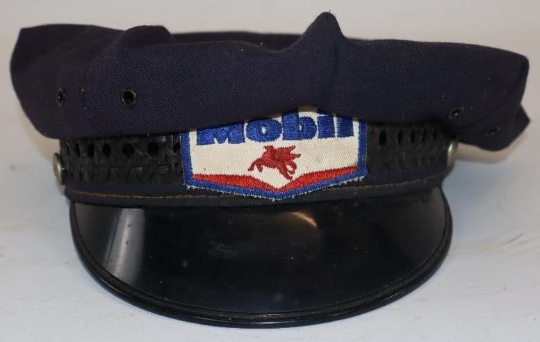 Mobil Midway Gas Station Attendant Hat: 7 & 3/8"