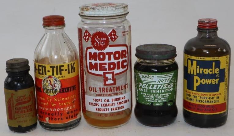 Group of 5 Automotive Related Car Care Product Bottles (1 of 4)