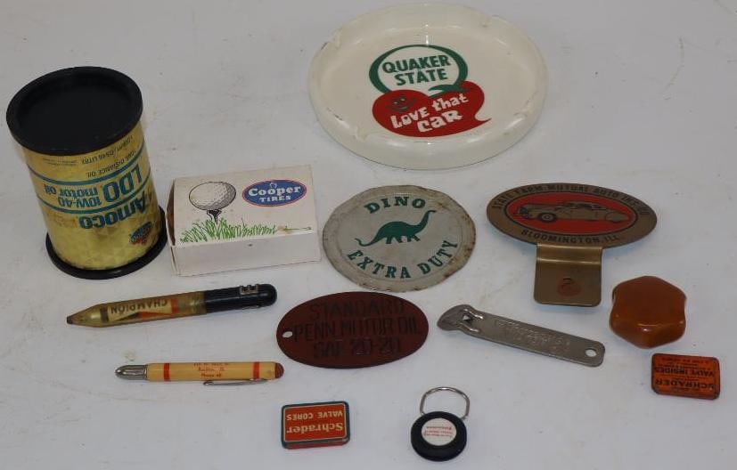 Group of 13 Gas & Oil Related Advertising Products, Ashtray, Golf Tees & Other Items (1 of 10)