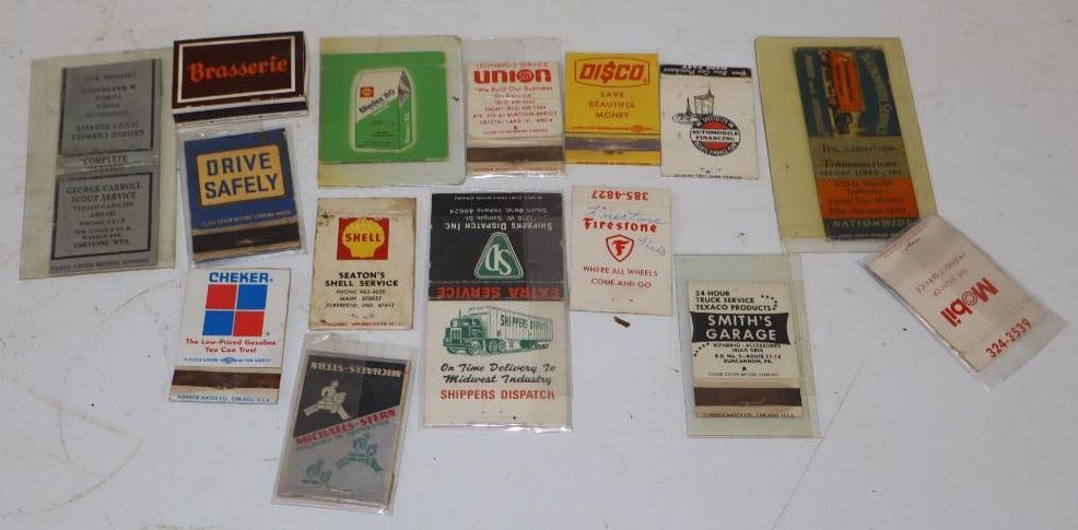 Group of 15 Gas, Oil, & Transportation Related Advertising Matchbooks (1 of 8)
