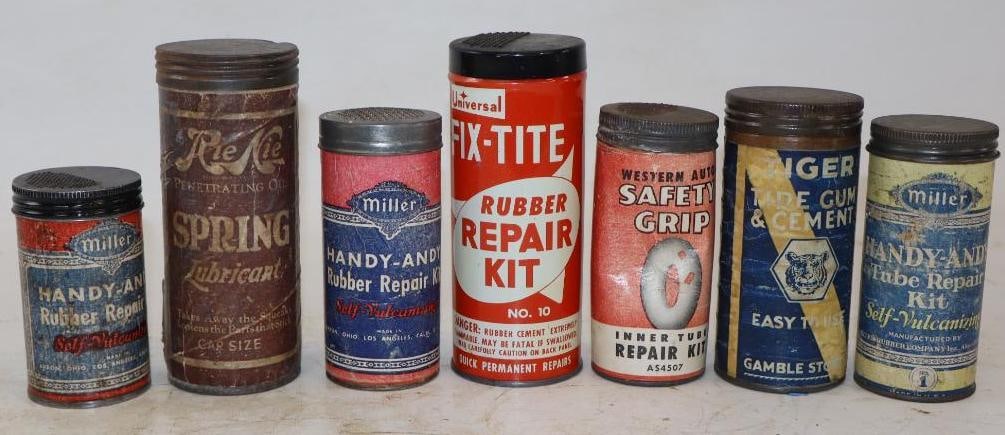 Group of 7 Different Tire Tube Repair Kits (1 of 4)