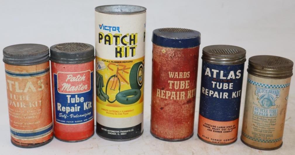 Group of 6 Different Tire Patch Repair Kits (1 of 2)