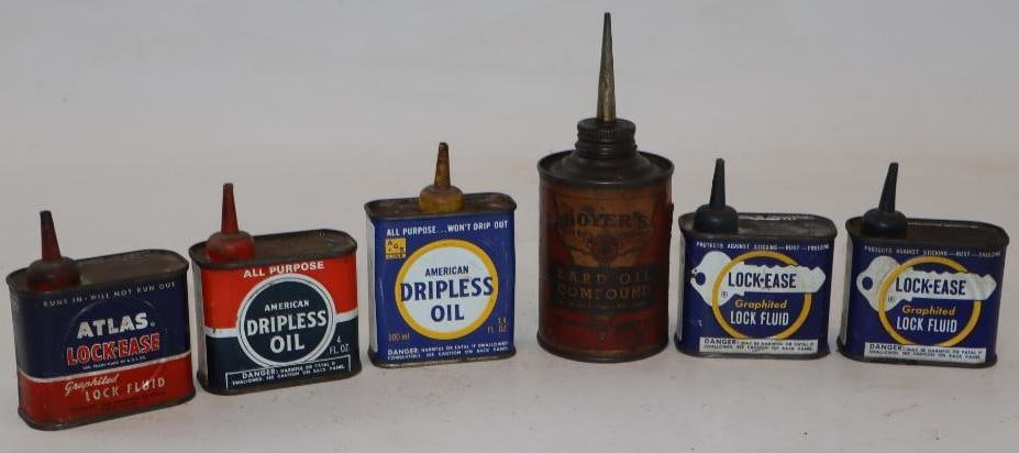 Group of 6 Dripless Oil Cans (1 of 4)
