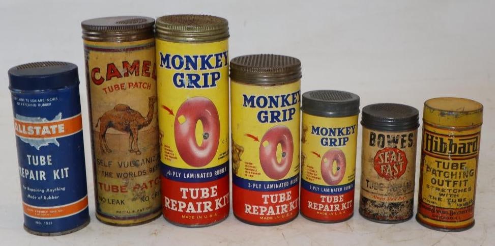 Group of 7 Different Tire Tube Repair Kits (1 of 4)