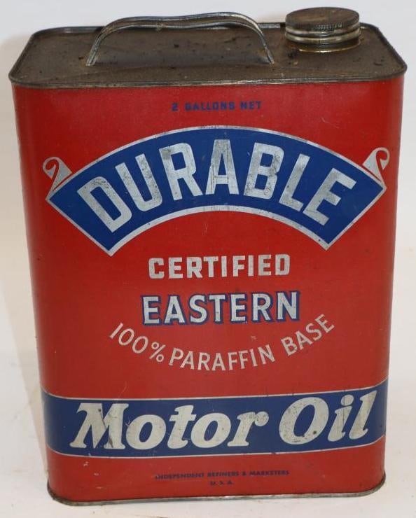 Independent Refiners Durable Certified Two Gallon Oil Can: 8.5" x 5.5" x 11.5"