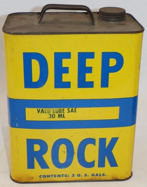 Deep Rock Two Gallon Oil Can: 8.5" x 5.5" x 11.5"