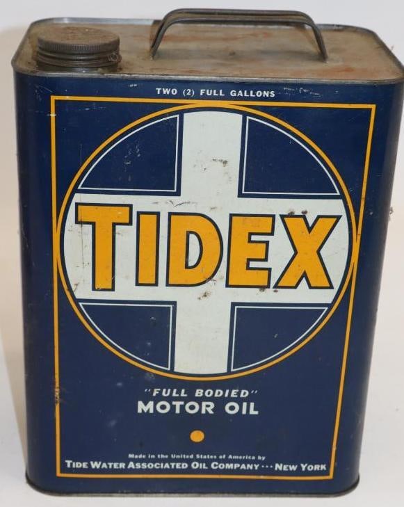 Tide Water Tidex Two Gallon Oil Can: 8.5" x 5.5" x 11.5"