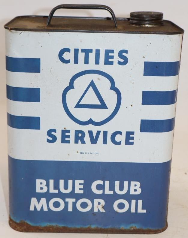 Cities Service Blue Club Two Gallon Oil Can (1 of 4)
