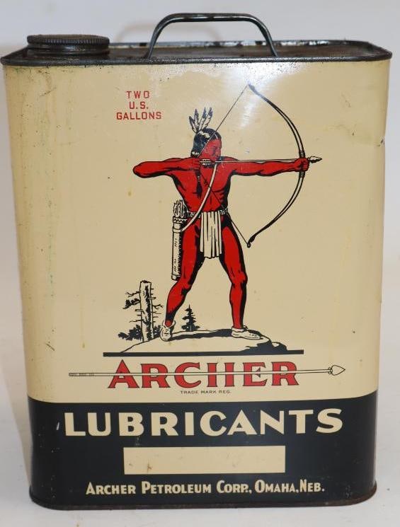 Archer Two Gallon Oil Can: 8.5" x 5.5" x 11.5"