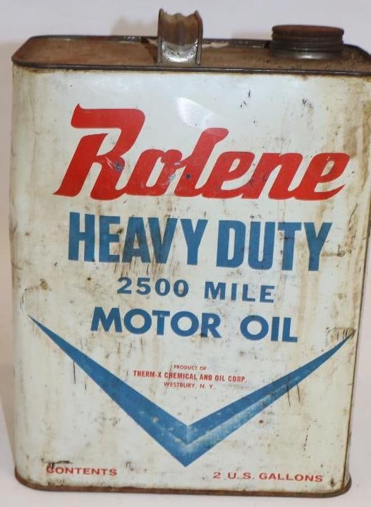 Therm-Ex Rolene HD Two Gallon Oil Can: 8.5" x 5.5" x 11.5"