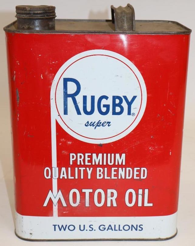 Rugby Super Two Gallon Oil Can: 8.5" x 5.5" x 11.5"