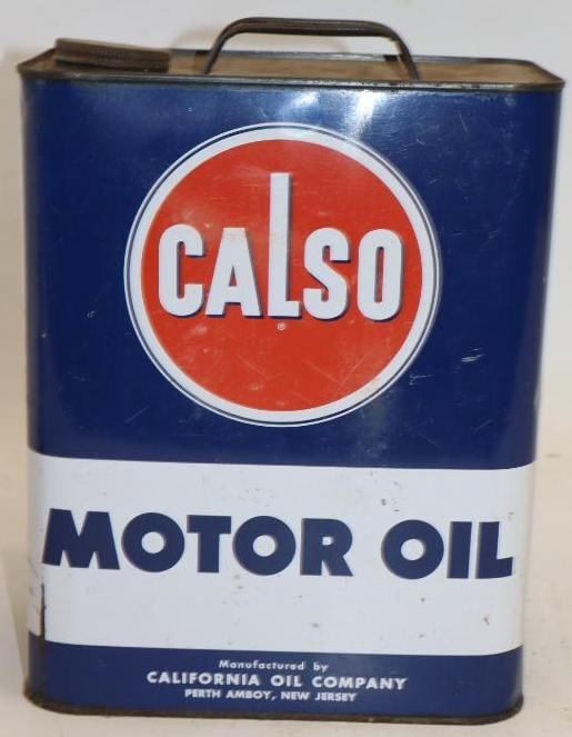 Calso Two Gallon Oil Can: 8.5" x 5.5" x 11.5"
