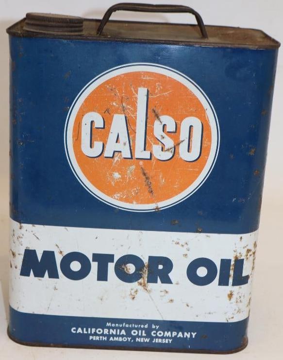 Calso Two Gallon Oil Can: 8.5" x 5.5" x 11.5"