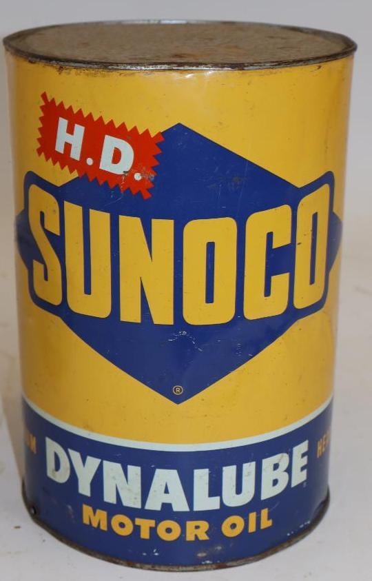Sunoco Dynalube HD Five Quart Metal Oil Can (1 of 4)