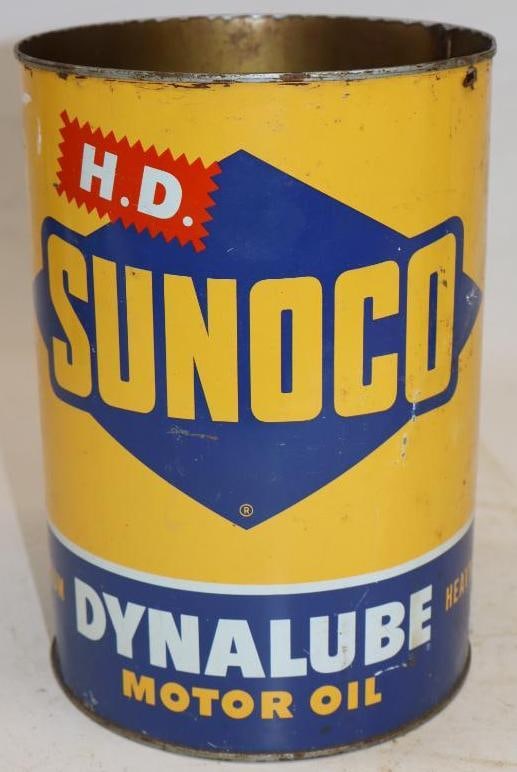 Sunoco Dynalube HD Five Quart Metal Oil Can (1 of 5)