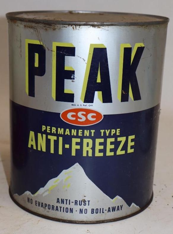 Peak Anti-Freeze One Gallon Metal Oil Can (1 of 4)