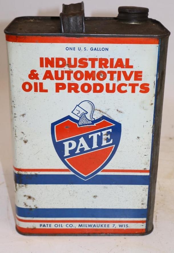 Pate One Gallon Rectangle Oil Can: 6.5" x 4" x 9.25"