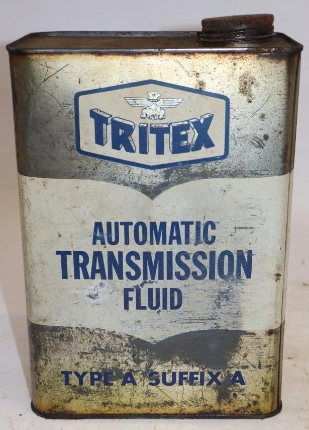 Tritex ATF One Gallon Rectangle Oil Can: 6.5" x 4" x 9.25"