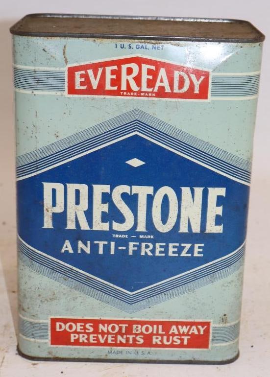 EverReady Prestone Anti-Freeze One Gallon Rectangle Oil Can (1 of 4)