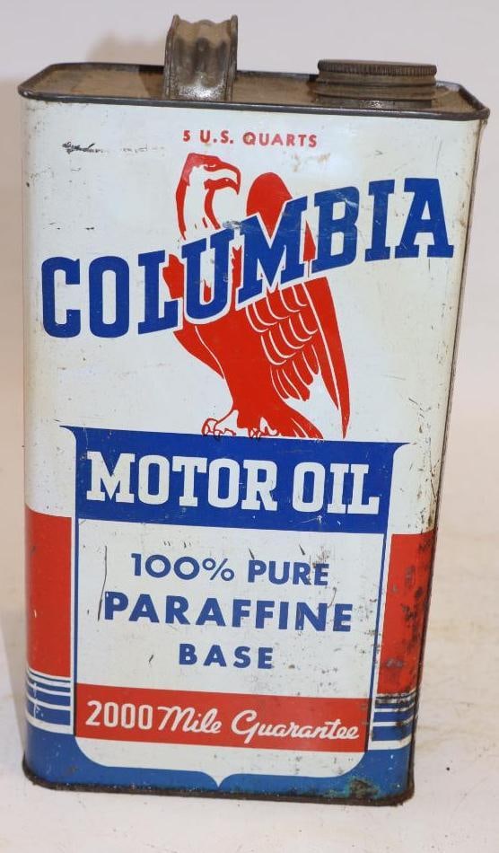 Columbia Five Quart Rectangle Oil Can (1 of 4)