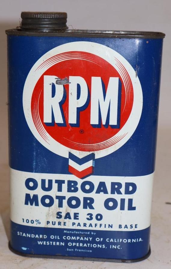 RPM Metal One Quart Outboard Oil Can (1 of 4)