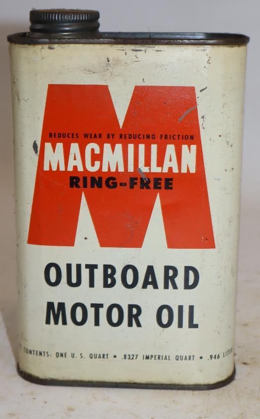 Mac Millan Ring-Free Metal One Quart Outboard Oil Can (1 of 4)