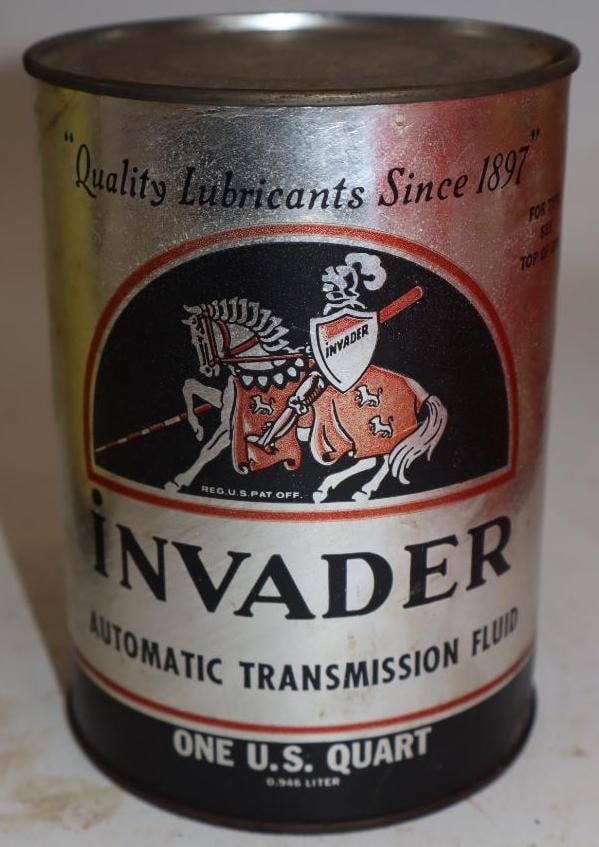 Invader ATF One Quart Composite Oil Can: Full. 32oz