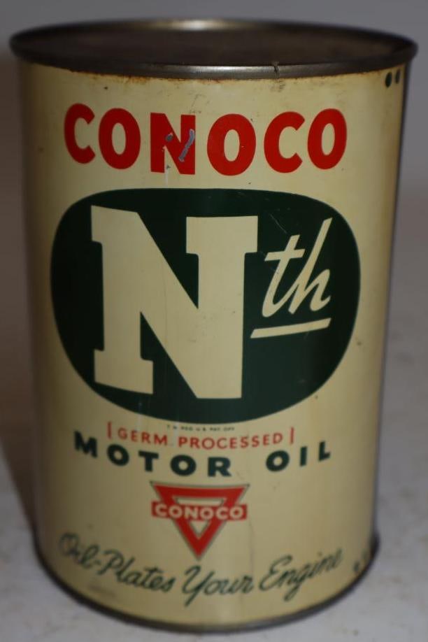 Conoco Nth One Quart Metal Oil Can (1 of 4)