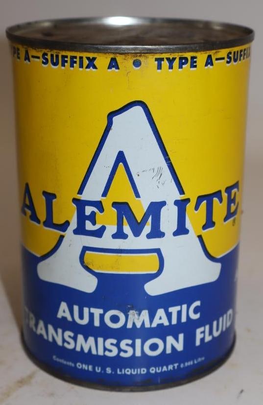 Alemite ATF One Quart Metal Oil Can: Empty. 32oz