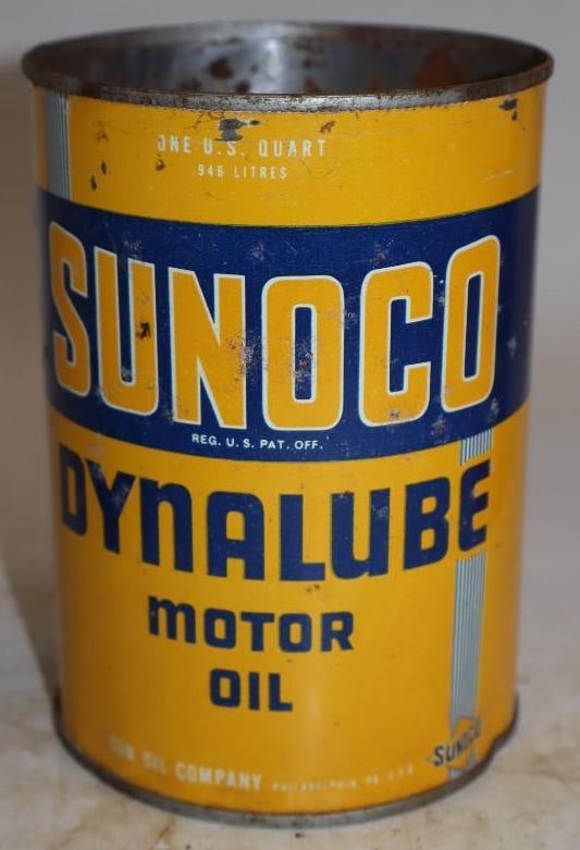 Sunoco Dynalube One Quart Metal Oil Can (1 of 4)