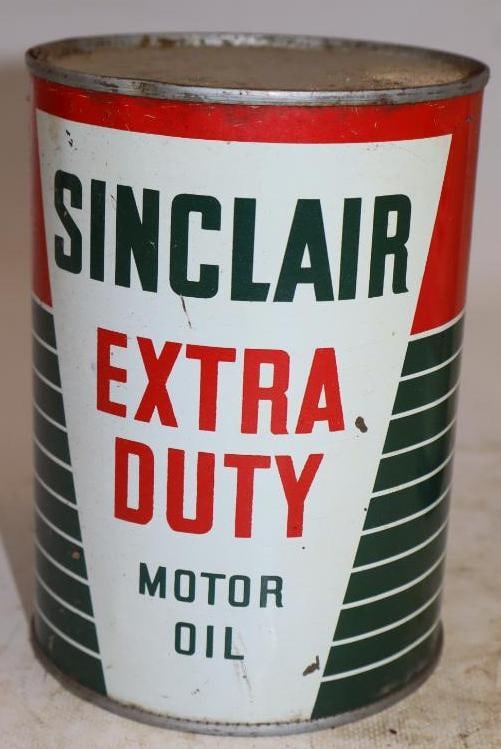 Sinclair Extra Duty One Quart Metal Oil Can (1 of 4)