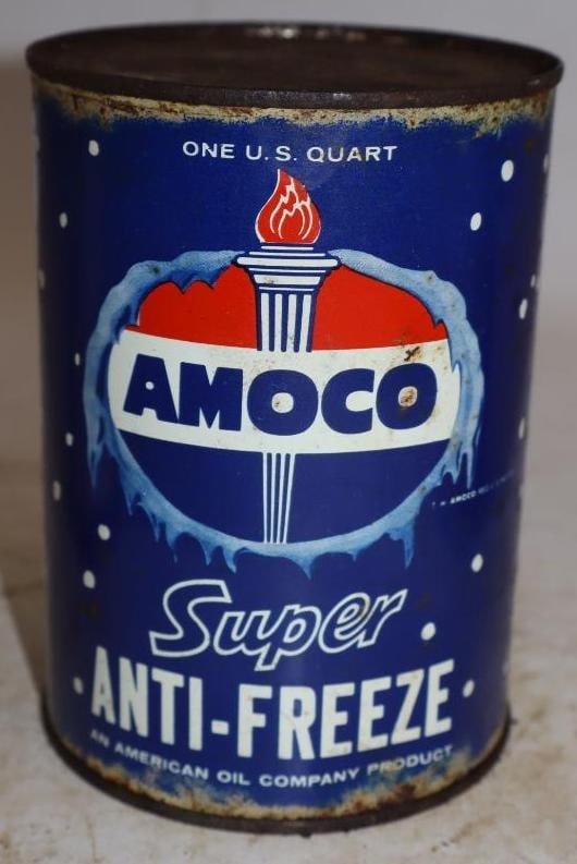 Amoco Super Anti-Freeze One Quart Metal Oil Can (1 of 3)