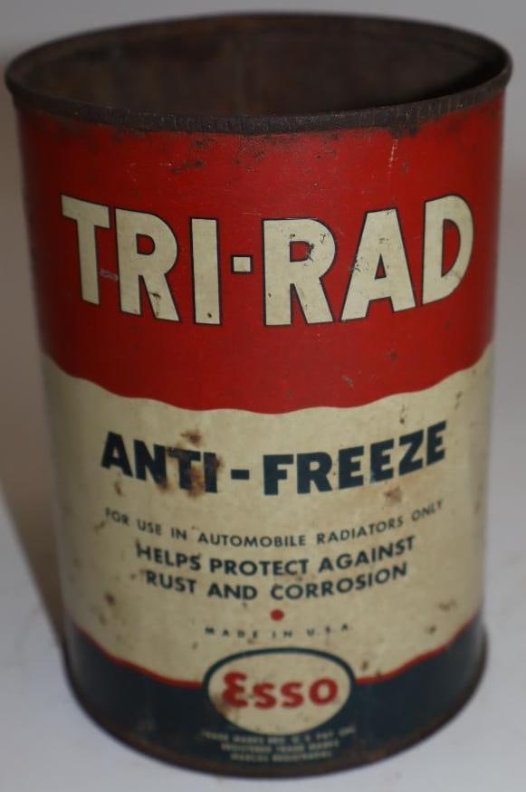 Esso Tri-Rad Antifreeze One Quart Metal Oil Can (1 of 3)