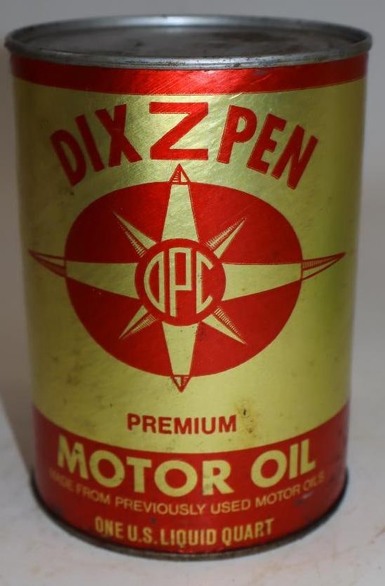 Dix Z Pen One Quart Composite Oil Can: Full. 32oz