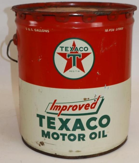 Texaco Five Gallon Metal Oil Can (1 of 4)