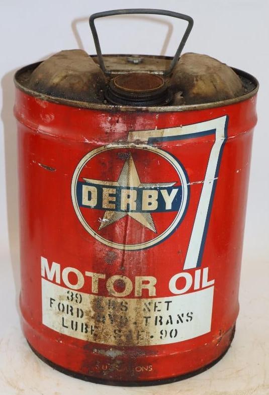 Derby Thirty Nine Pound Ford Grease Can: 12" x 12" x 16"