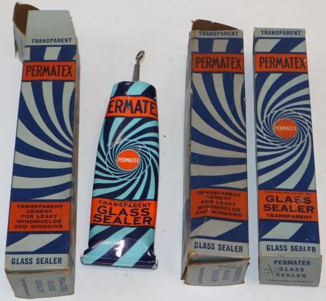 Group of 3 Permatex Glass Sealer Tubes in Original Boxes (1 of 4)