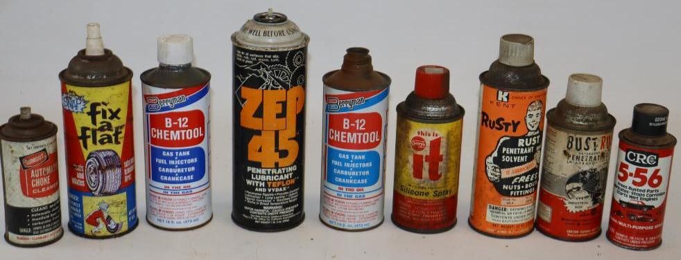 Group of 9 Car Care and Additive Advertising Cans (1 of 5)