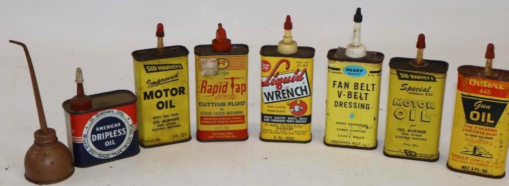 Group of 8 Different Handy Oil Cans (1 of 5)